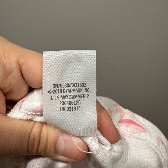 Janie and Jack Dress Sleeveless Flamingos Pink White Stretch Vacation Girls sz 5 - Picture 5 of 6